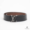Lv Belt 110 BLack Monogram Eclipse Calf Rhw