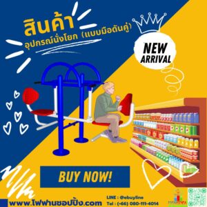 อุปกรณ์นั่งโยก (แบบมือดันคู่)