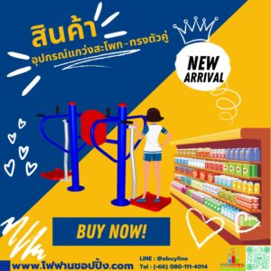 อุปกรณ์แกว่งสะโพก-ทรงตัวคู่