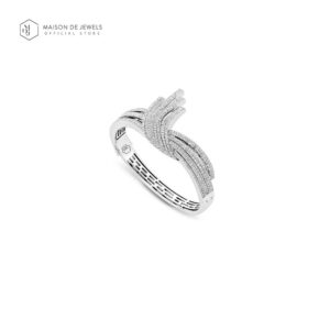 Angel Wing Bangle CZ