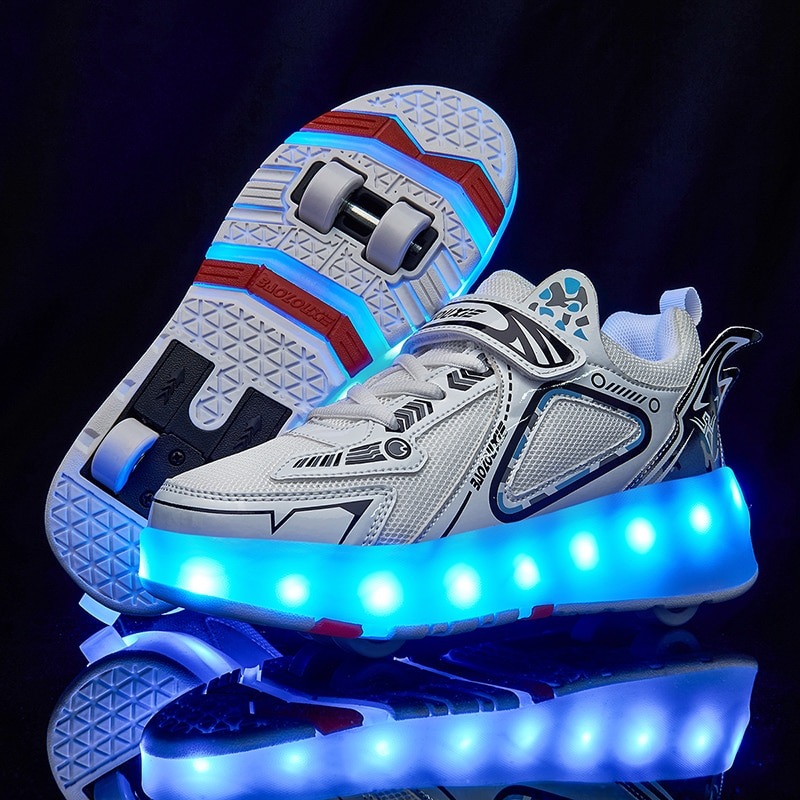 รองเท้าสเก็ตโรลเลอร์ไฟ led