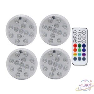 2021 upgrade magnet rgb submersible light ip68 13leds underwater night lamp outdoor vase bowl pond swimming pool decor lamp