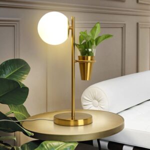 Modern minimalist glass shade led floor lamp table
