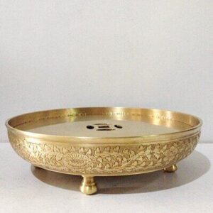 ถาดทองเหลืองสองชั้น